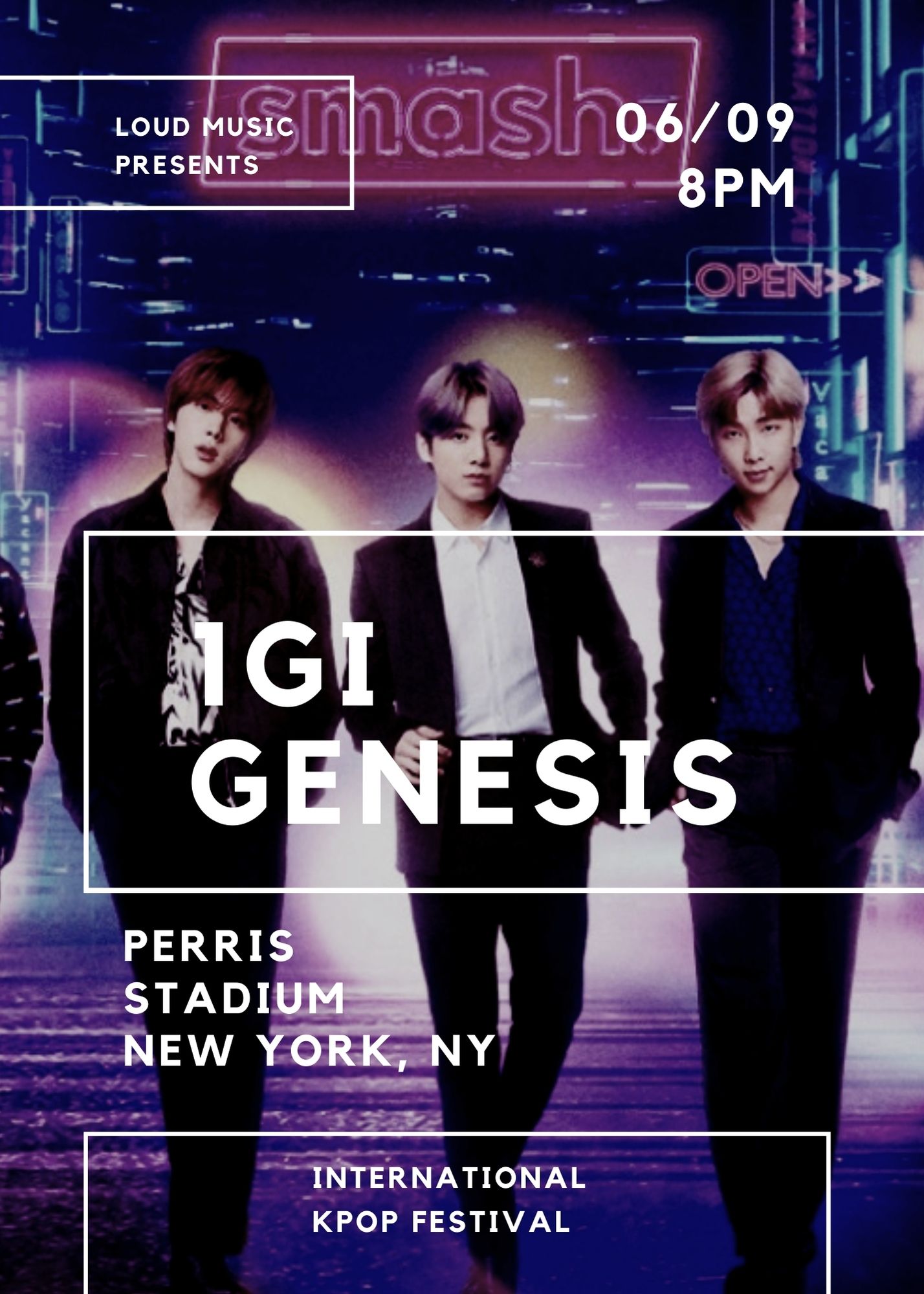 Kpop concert poster